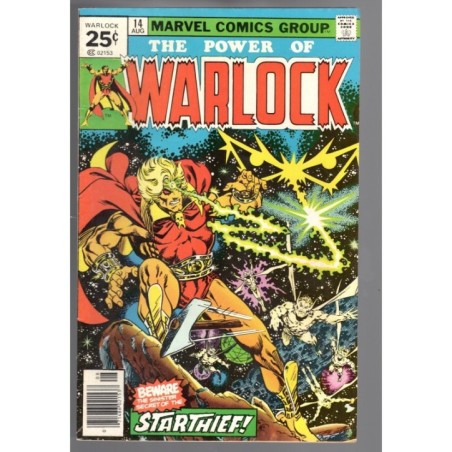 THE POWER OF WARLOCK 14 - MARVEL 1976 - BAGGED BOARDED - FN/VF (7.0)
