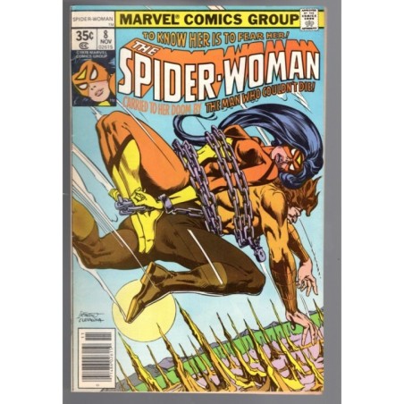 SPIDER-WOMAN 8 - MARVEL 1978 - BAGGED BOARDED - FN+ (6.5)