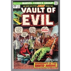 VAULT OF EVIL 12 - MARVEL 1974 - BAGGED BOARDED - FN (6.0)