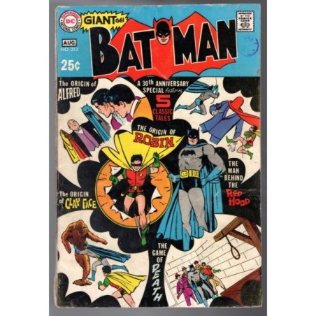 BATMAN 213 - DC 1969 - BAGGED BOARDED - VG (4.0)
