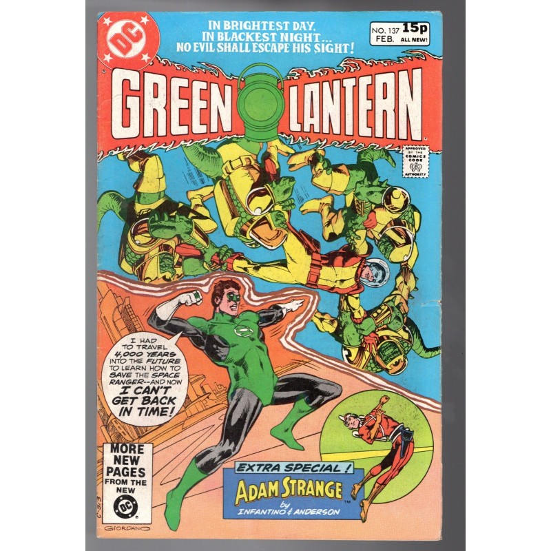 GREEN LANTERN 137 - DC 1981 - BAGGED BOARDED - VG/FN (5.0)