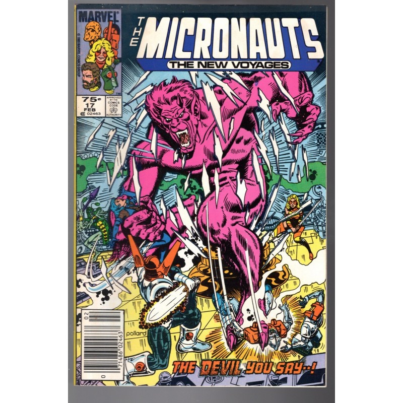 THE MICRONAUTS. THE NEW VOYAGES 17 - MARVEL 1986 - BAGGED BOARDED - VF+(8.5)