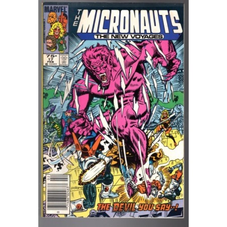 THE MICRONAUTS. THE NEW VOYAGES 17 - MARVEL 1986 - BAGGED BOARDED - VF+(8.5)