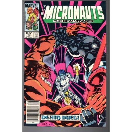 THE MICRONAUTS. THE NEW VOYAGES 12 - MARVEL 1985 - BAGGED BOARDED - VF+(8.5)