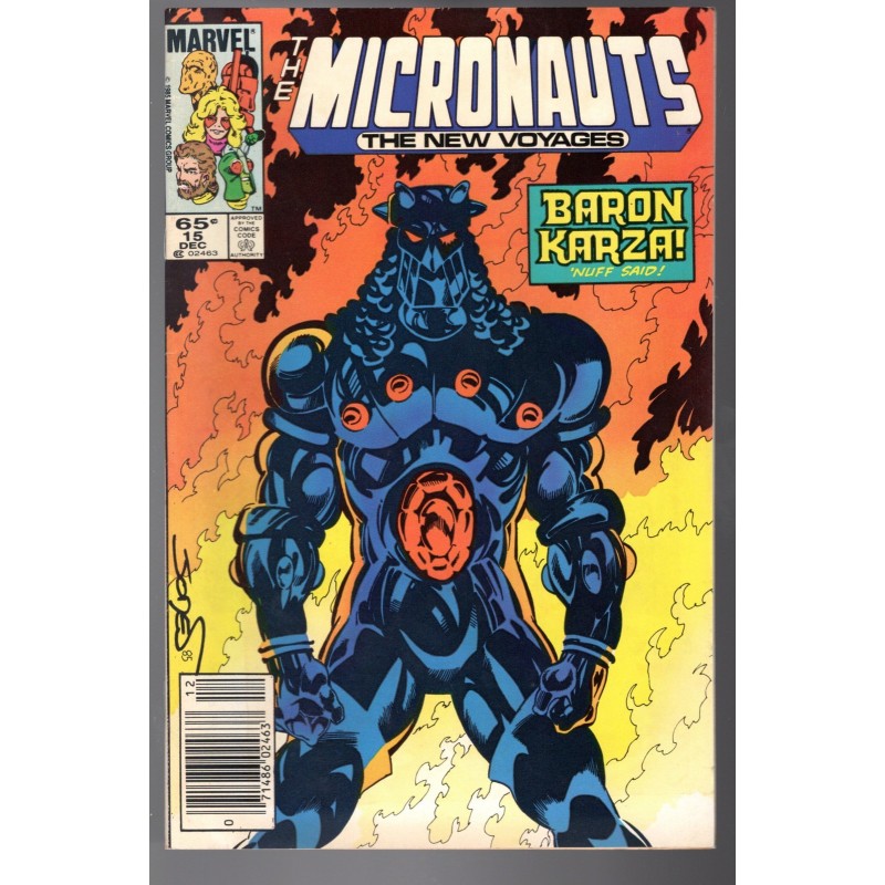 THE MICRONAUTS. THE NEW VOYAGES 15 - MARVEL 1985 - BAGGED BOARDED - VF (8.0)