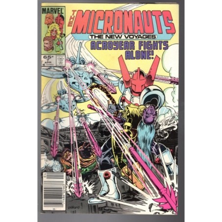 THE MICRONAUTS. THE NEW VOYAGES 7 - MARVEL 1985 - BAGGED BOARDED - VF (8.0)
