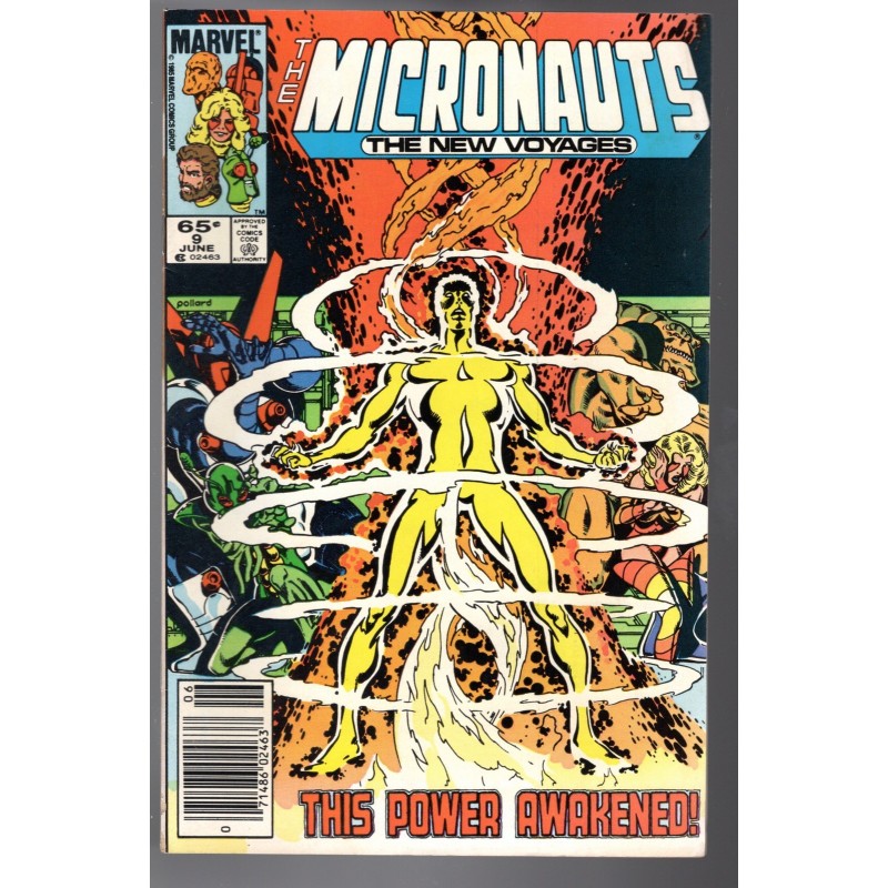 THE MICRONAUTS. THE NEW VOYAGES 9 - MARVEL 1985 - BAGGED BOARDED - FN+(6.5)