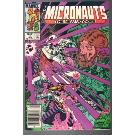 THE MICRONAUTS. THE NEW VOYAGES 4 - MARVEL 1985 - BAGGED BOARDED - VF/NM (9.0)