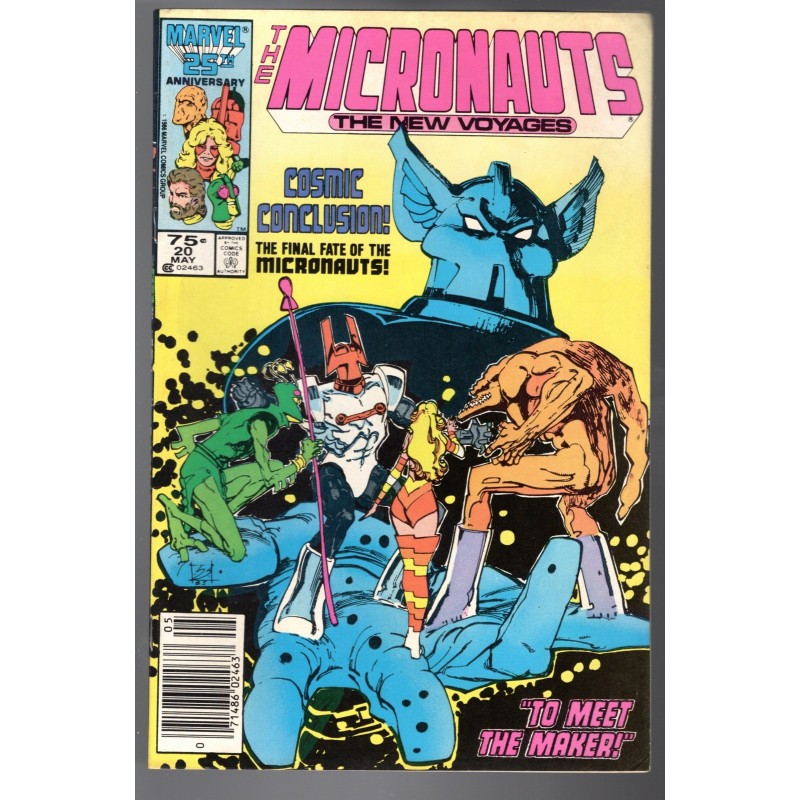 THE MICRONAUTS. THE NEW VOYAGES 20 - MARVEL 1986 - BAGGED BOARDED - FN/VF (7.0)