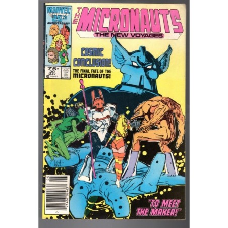 THE MICRONAUTS. THE NEW VOYAGES 20 - MARVEL 1986 - BAGGED BOARDED - FN/VF (7.0)