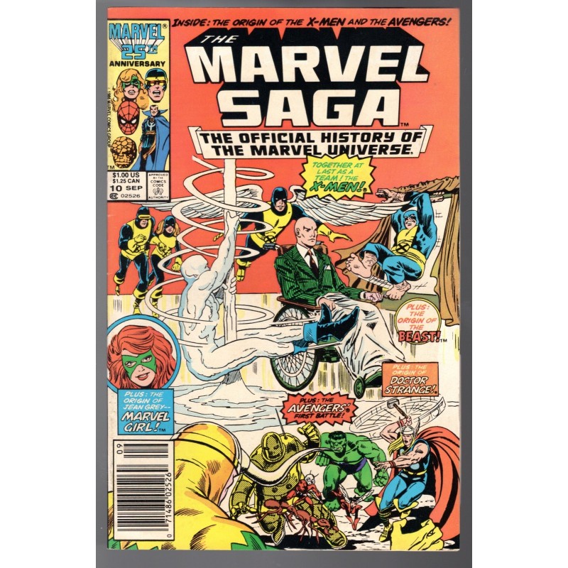 MARVEL SAGA 10 - MARVEL 1986 - BAGGED BOARDED - VF (8.0)