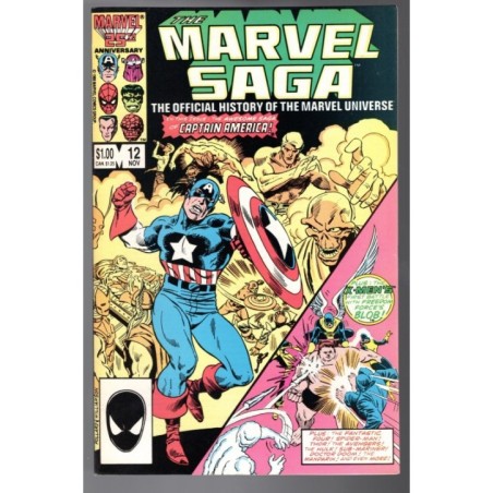 MARVEL SAGA 12 - MARVEL 1986 - BAGGED BOARDED - NM (9.4)