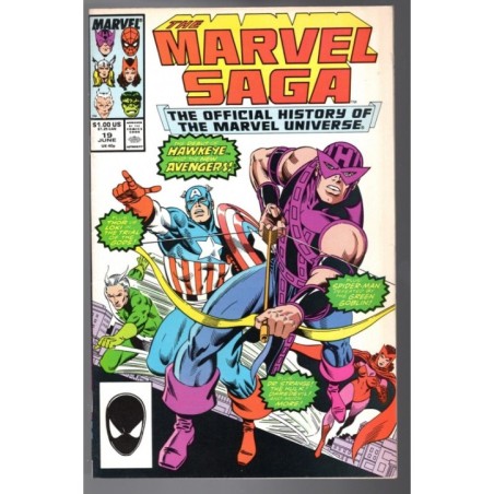 MARVEL SAGA 19 - MARVEL 1987 - BAGGED BOARDED - VF-(7.5)