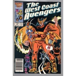 THE WEST COAST AVENGERS 9 - MARVEL 1986 - BAGGED BOARDED - VF (8.0)