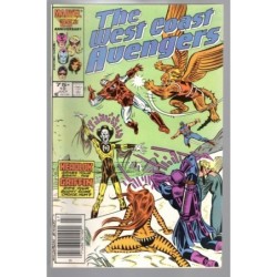 THE WEST COAST AVENGERS 10 - MARVEL 1986 - BAGGED BOARDED - VF (8.0)