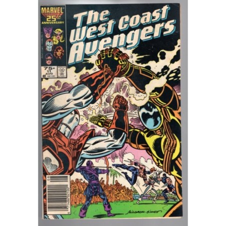 THE WEST COAST AVENGERS 11 - MARVEL 1986 - BAGGED BOARDED - FN (6.0)