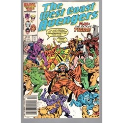 THE WEST COAST AVENGERS 15 - MARVEL 1986 - BAGGED BOARDED - FN+(6.5)