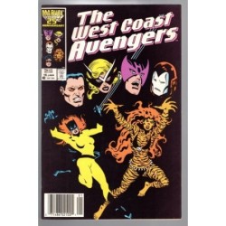 THE WEST COAST AVENGERS 16 - MARVEL 1987 - BAGGED BOARDED - NM (9.4)