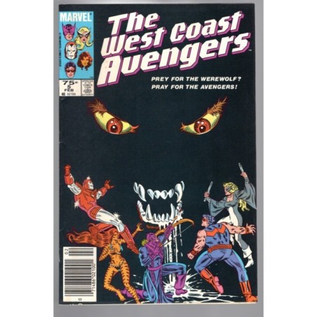 THE WEST COAST AVENGERS 5 - MARVEL 1986 - BAGGED BOARDED - VF (8.0)