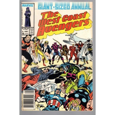 THE WEST COAST AVENGERS ANNUAL 2 - MARVEL 1987 - BAGGED BOARDED - VF-(7.5)