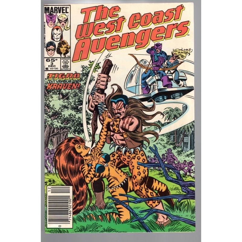 THE WEST COAST AVENGERS 3 - MARVEL 1985 - BAGGED BOARDED - VF (8.0)