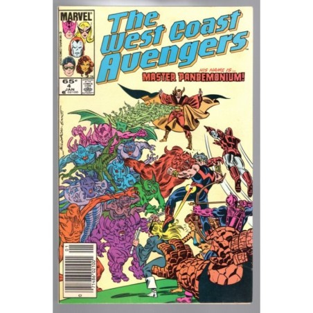 THE WEST COAST AVENGERS 4 - MARVEL 1986 - BAGGED BOARDED - VF (8.0)