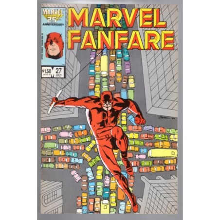 MARVEL FANFARE 27 - MARVEL 1986 - BAGGED BOARDED - VF+(8.5)