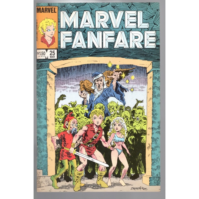 MARVEL FANFARE 25 - MARVEL 1986 - BAGGED BOARDED - VF (8.0)