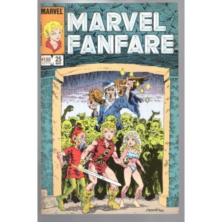 MARVEL FANFARE 25 - MARVEL 1986 - BAGGED BOARDED - VF (8.0)