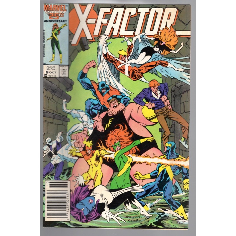 X-FACTOR 9 - MARVEL 1986 - BAGGED BOARDED - FN (6.0)