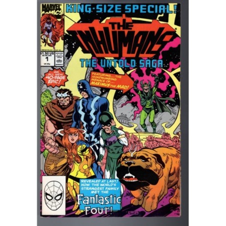 THE INHUMANS 1 - MARVEL 1990 - BAGGED BOARDED - VF/NM (9.0)