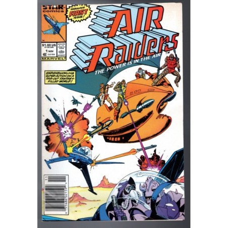 AIR RAIDERS 1 - MARVEL 1987 - BAGGED BOARDED - FN (6.0)