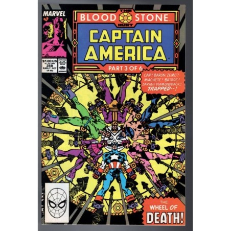 CAPTAIN AMERICA 359 - MARVEL 1989 - BAGGED BOARDED - VF (8.0)