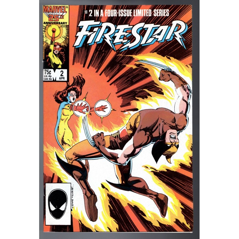 FIRESTAR 2 - MARVEL 1986 - BAGGED BOARDED - FN/VF (7.0)