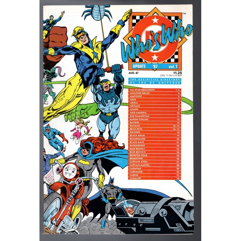 WHO'S WHO 1 - DC 1987 - BAGGED BOARDED - VF+(8.5)