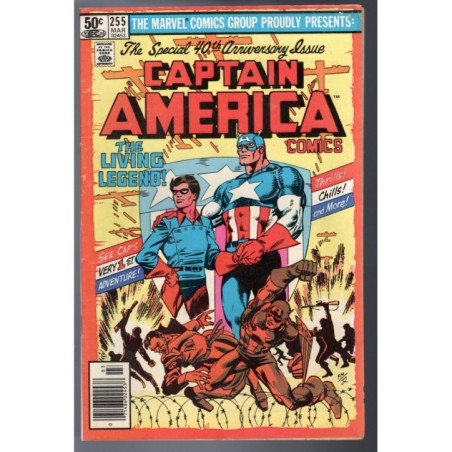CAPTAIN AMERICA 255 - MARVEL 1981 - BAGGED BOARDED - FN-(5.5)