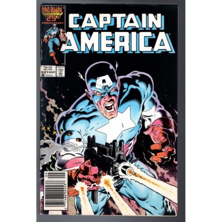 CAPTAIN AMERICA 321 - MARVEL 1986 - BAGGED BOARDED - VF+(8.5)