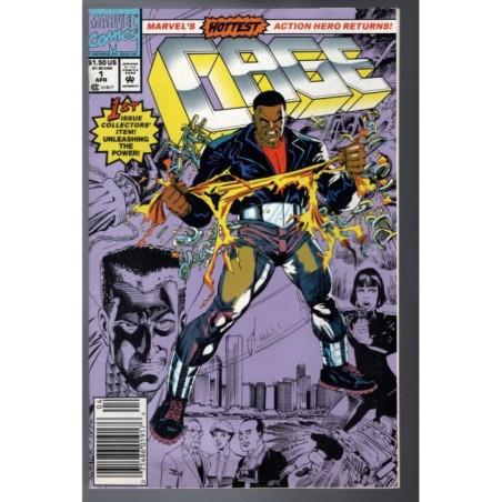 CAGE 1 - MARVEL 1992 - BAGGED BOARDED - VF+(8.5)
