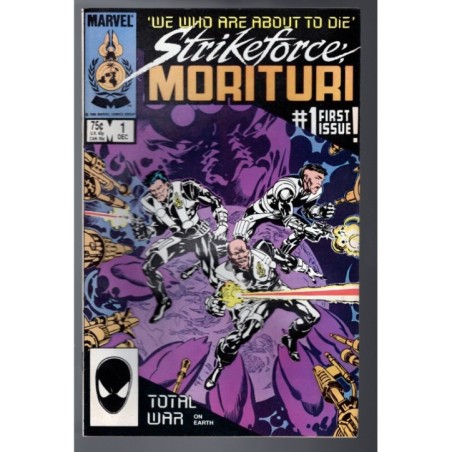STRIKEFORCE: MORITURI 1 - MARVEL 1986 - BAGGED BOARDED - VG (4.0)