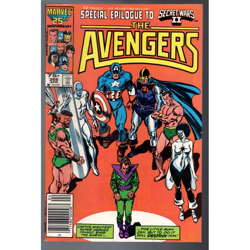 THE AVENGERS 266 - MARVEL 1986 - BAGGED BOARDED - VF-(7.5)