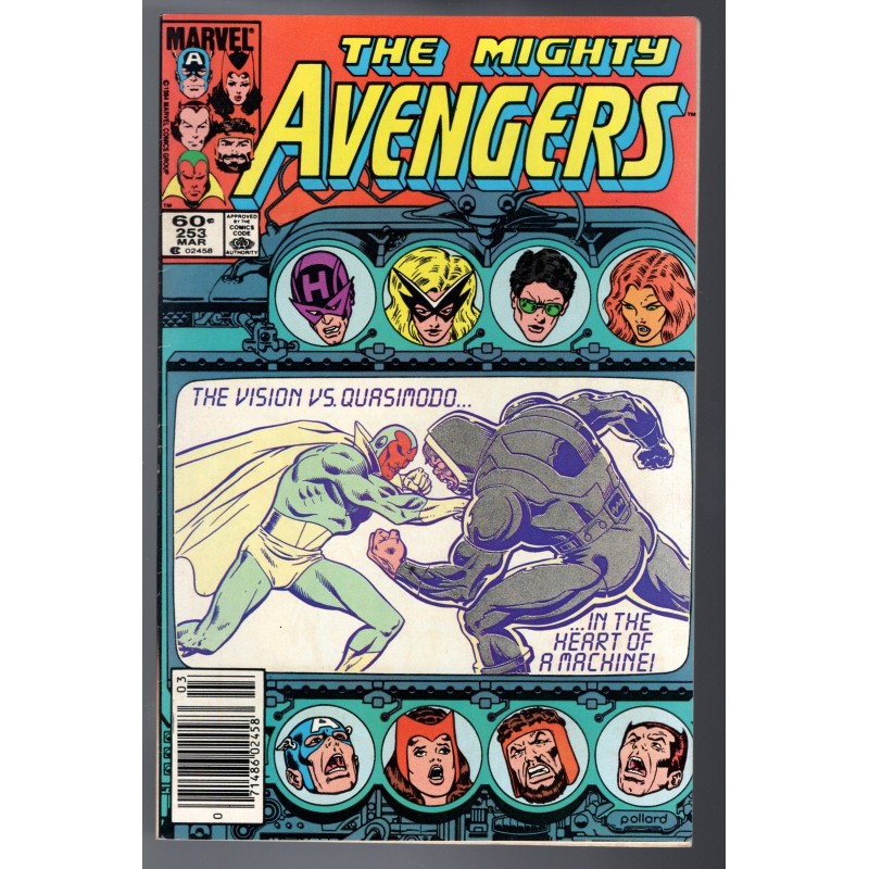THE MIGHTY AVEMGERS 253 - MARVEL 1985 - BAGGED BOARDED - VF-(7.5)