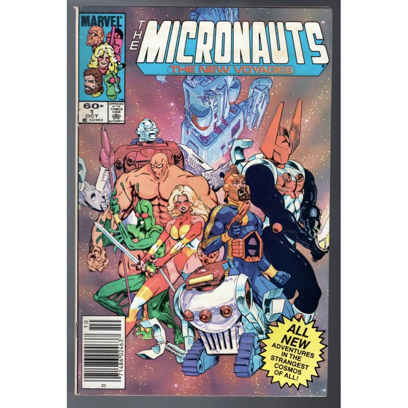 THE MICRONAUTS 1 - MARVEL 1984 - BAGGED BOARDED - VF-(7.5)