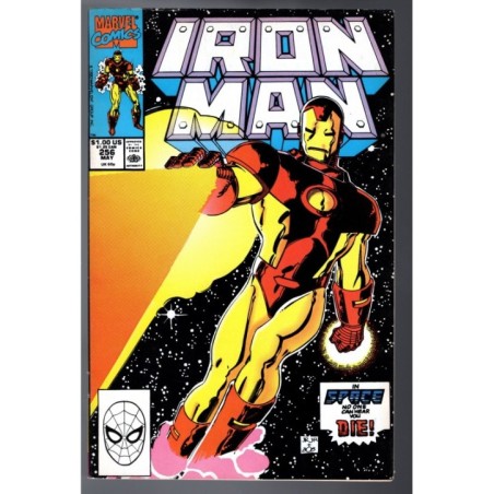 IRON MAN 256 - MARVEL 1990 - BAGGED BOARDED - VF-(7.5)