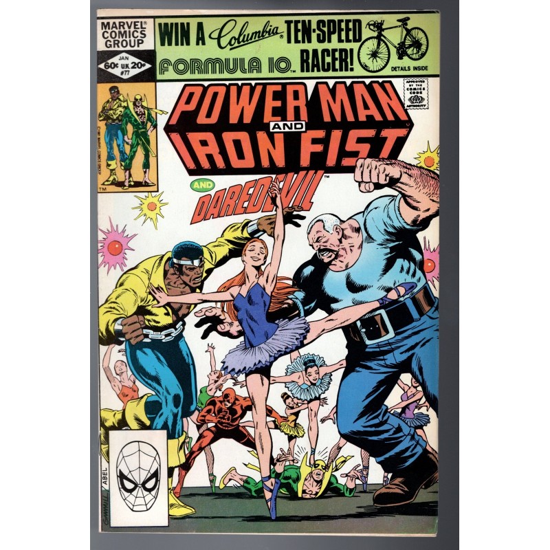 POWER MAN AND IRON FIST 77 - MARVEL 1981 - BAGGED BOARDED - FN+(6.5)