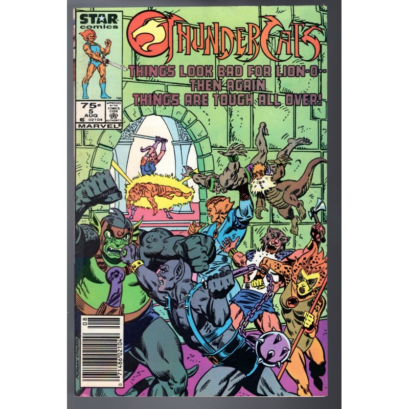THUNDER CATS 5 - STAR COMICS 1986 - BAGGED BOARDED - VF (8.0)