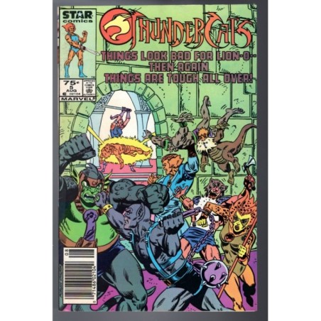 THUNDER CATS 5 - STAR COMICS 1986 - BAGGED BOARDED - VF (8.0)