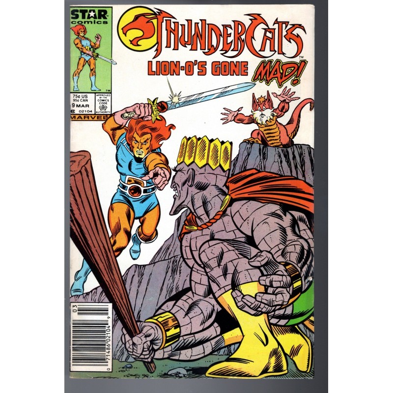 THUNDER CATS 9 - STAR COMICS 1987 - BAGGED BOARDED - FN (6.0)