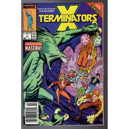 X-TERMINATORS 1 - MARVEL 1988 - BAGGED BOARDED - FN (6.0)