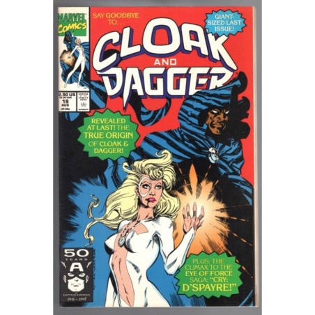 CLOAK AND DAGGER 19 - MARVEL 1991 - BAGGED BOARDED - VF+(8.5)