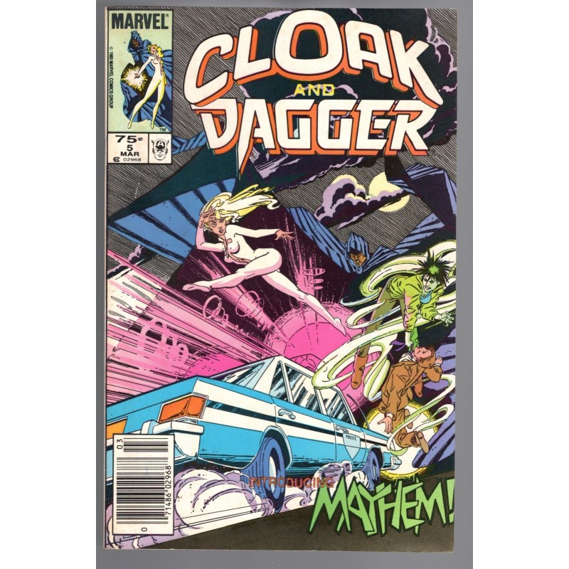 CLOAK AND DAGGER 5 - MARVEL 1986 - BAGGED BOARDED - VF (8.0)